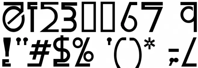 FailedFont 1 Linemorph Font Alte caractere