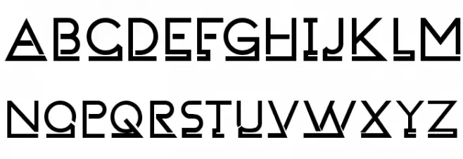 FailedFont 1 Linemorph 字体 大写