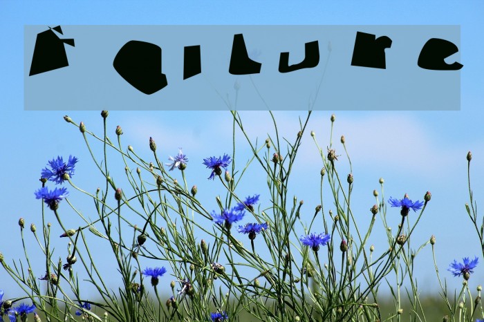 Failure Font examples