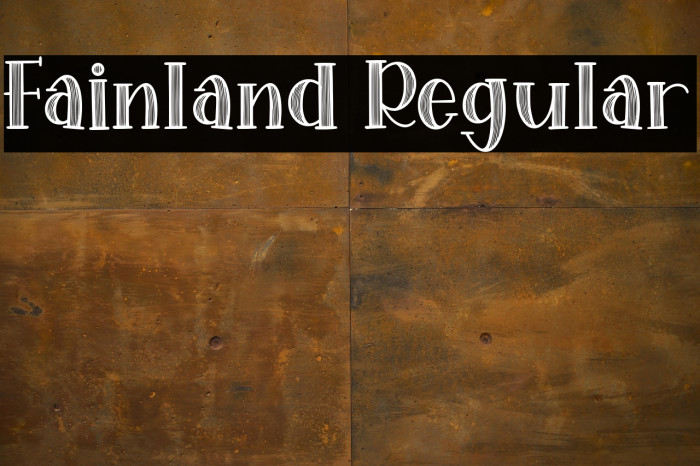 Fainland Regular Example 1