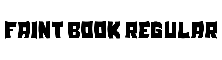 Faint Book Regular  フリーフォントのダウンロード