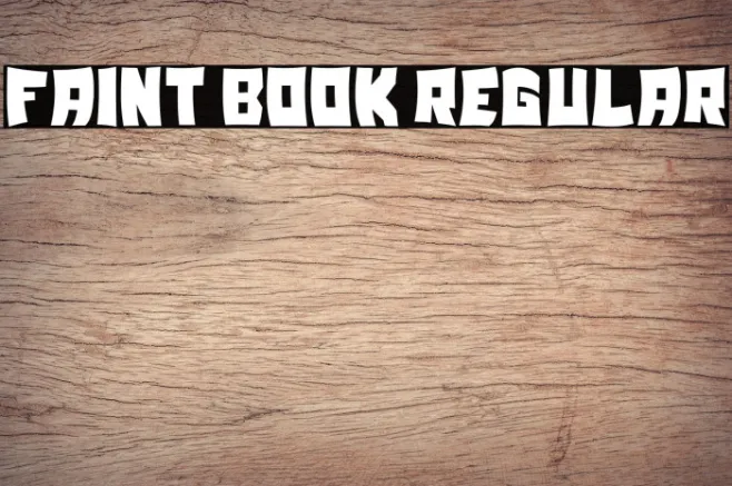 Faint Book Regular Example 1