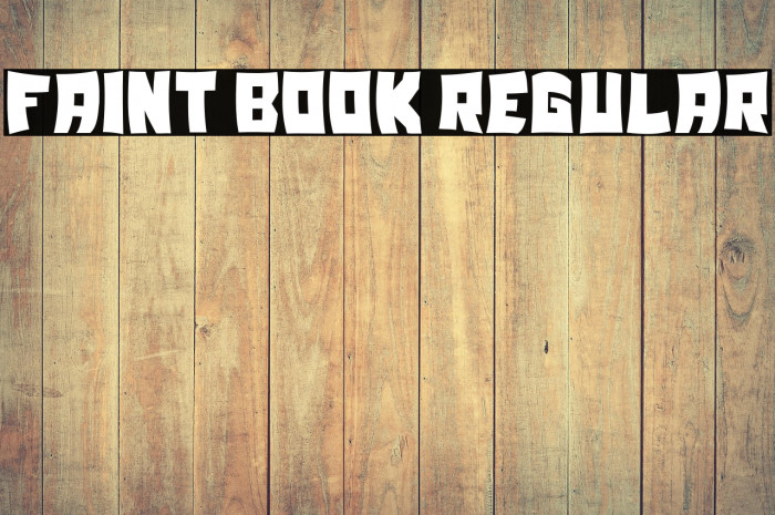 Faint Book Regular Example 3