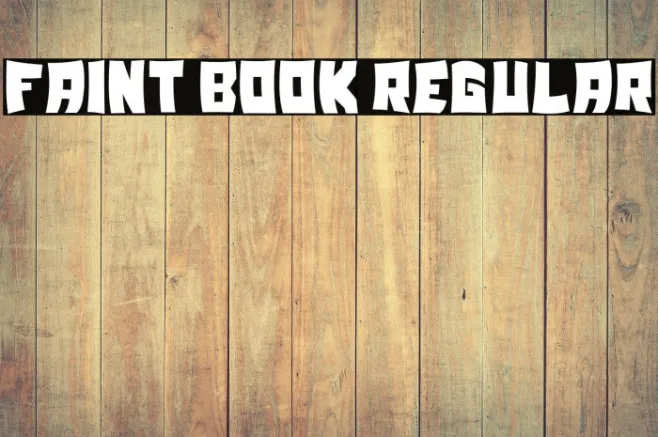 Faint Book Regular Example 3