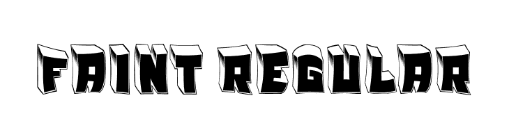 Faint Regular  Frei Schriftart Herunterladen