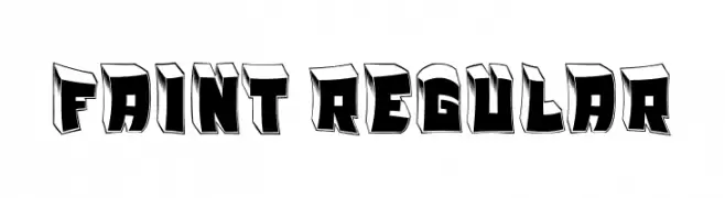 Faint Regular  フリーフォントのダウンロード