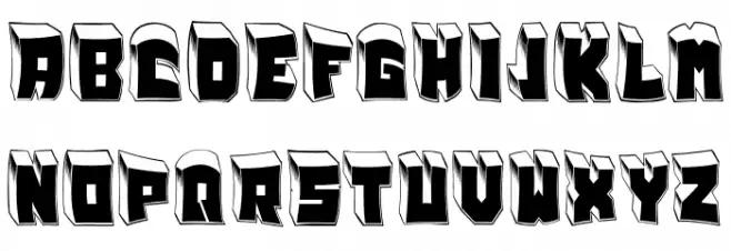 Faint Regular Schriftart Groß