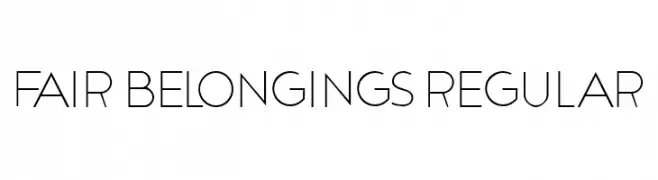 Fair Belongings Regular  Frei Schriftart Herunterladen