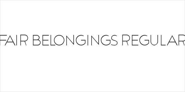 Fair Belongings Regular Logo
