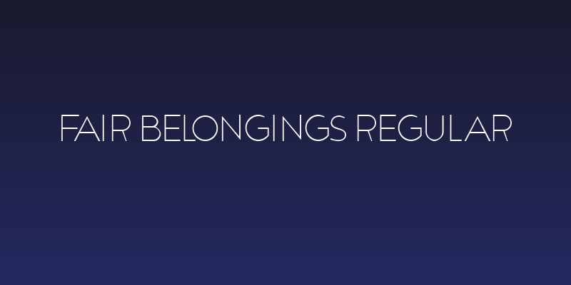 Fair Belongings Regular Social Header