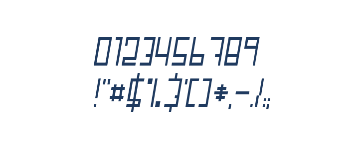 Fair N Square Condensed Regular Italic Other Characters