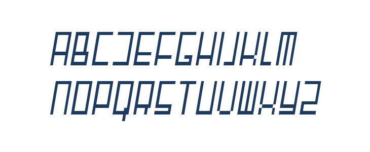 Fair N Square Condensed Regular Italic Lowercase