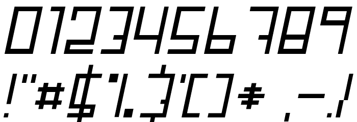 Fair 'N' Square Italic Font OTHER CHARS