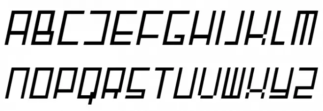 Fair 'N' Square Italic フォント 大文字