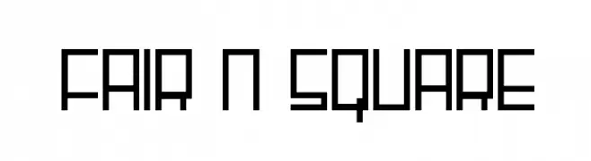 Fair N Square  Скачать бесплатные шрифты