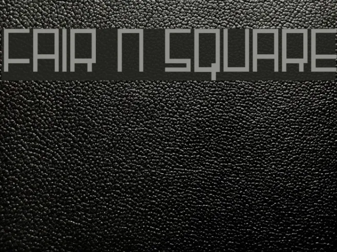 Fair N Square Example 1