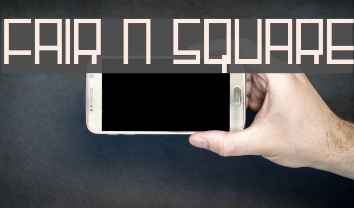 Fair N Square Font examples