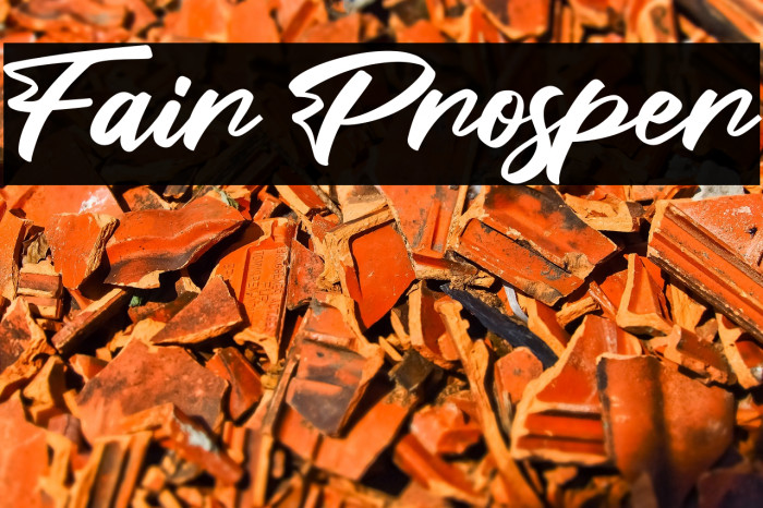 Fair Prosper Font examples
