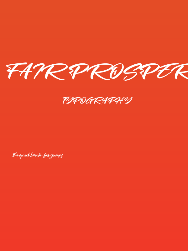 Fair Prosper Poster