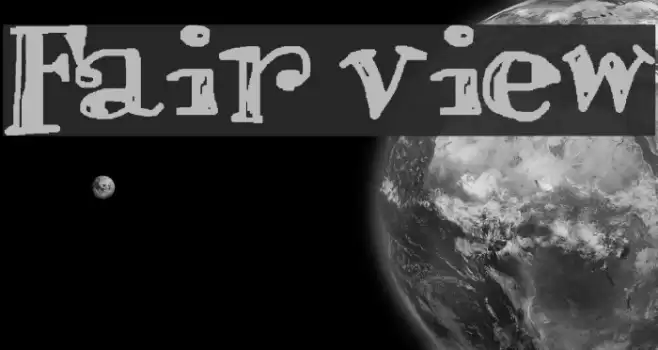 Fair view Font examples