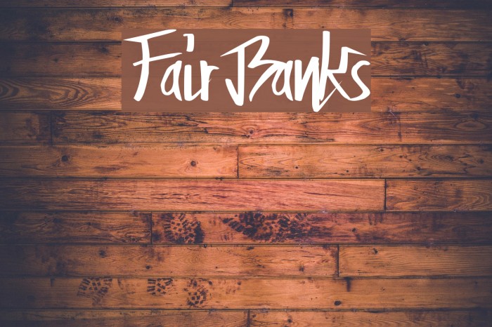 FairBanks Font examples
