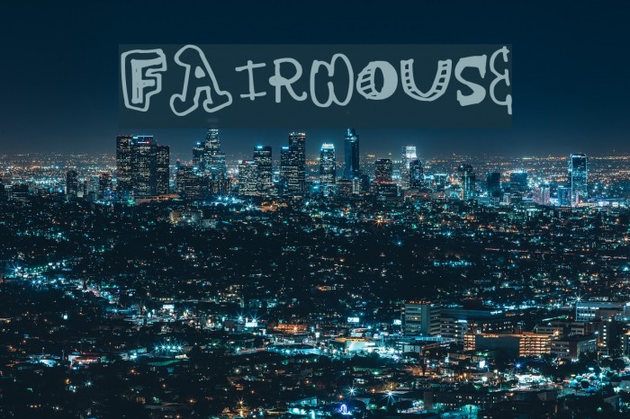 FairHouse Font examples