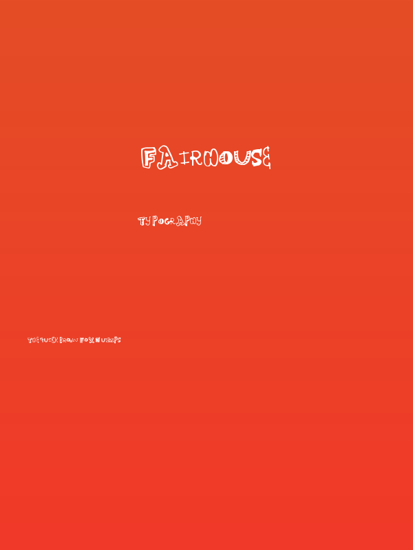 FairHouse Poster