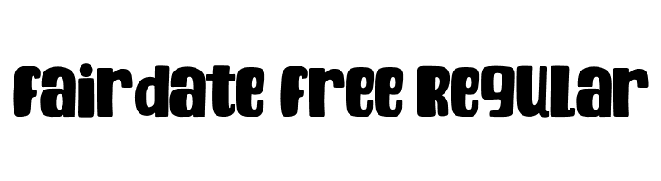 Fairdate Free Regular  免费字体下载