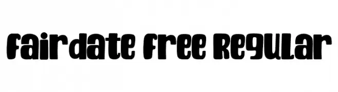 Fairdate Free Regular  font caratteri gratis