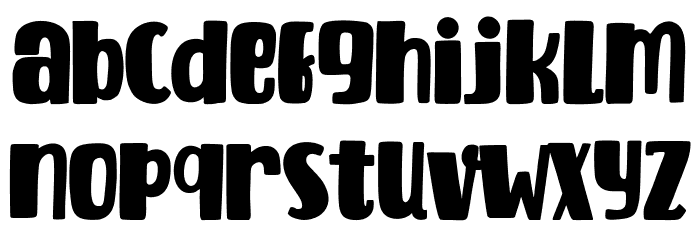 Fairdate Free Regular Font LOWERCASE