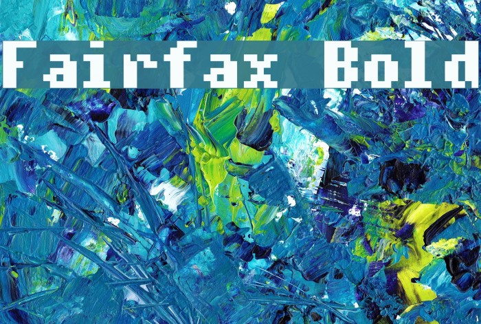 Fairfax Bold Font examples
