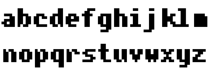 Fairfax Bold Font LOWERCASE