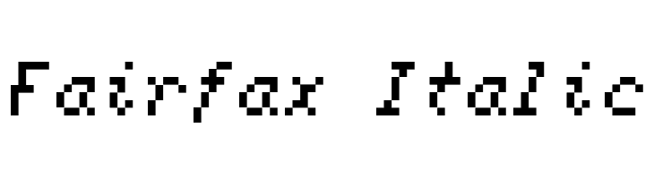 Fairfax Italic  font caratteri gratis