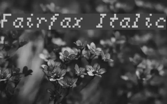 Fairfax Italic Font examples