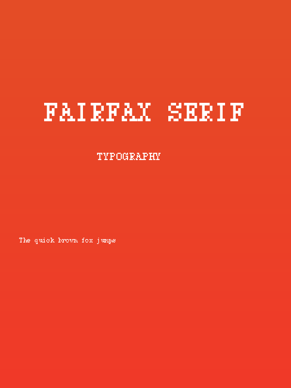 Fairfax Serif Poster