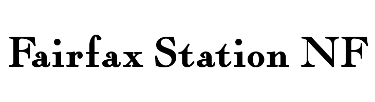 Fairfax Station NF Font