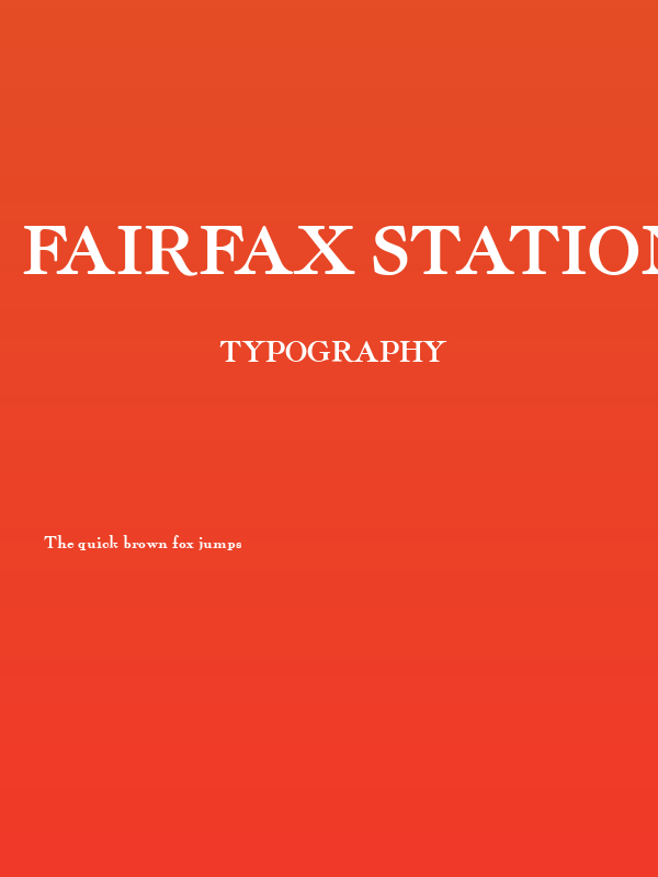 Fairfax Station NF Poster