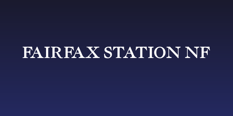 Fairfax Station NF Social Header
