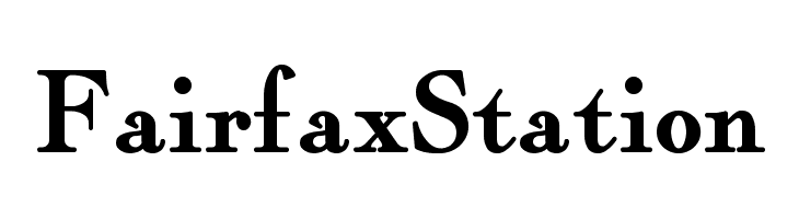 FairfaxStation Font