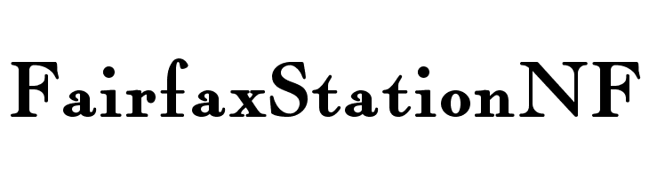 FairfaxStationNF  フリーフォントのダウンロード