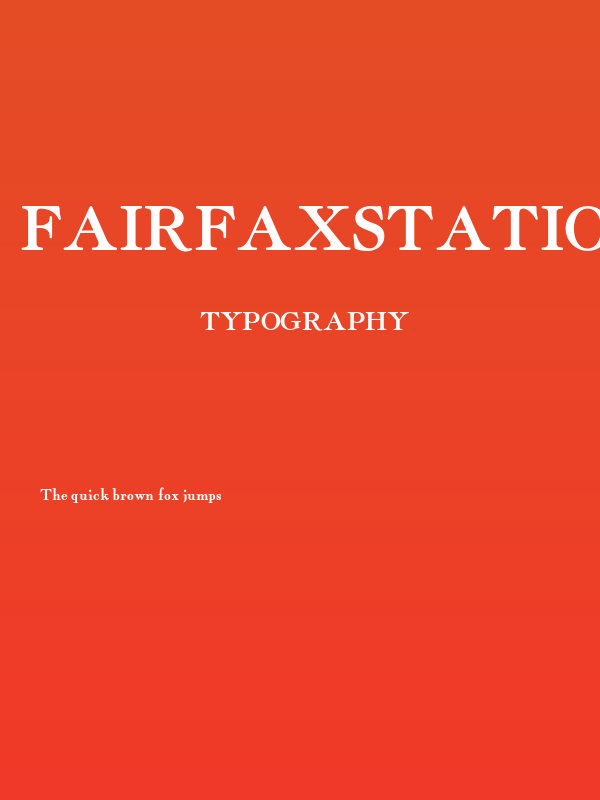 FairfaxStationNF Poster