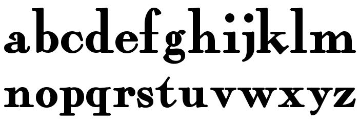 FairfaxStation Font LOWERCASE