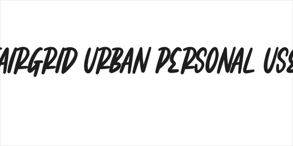 Fairgrid Urban Personal Use Logo