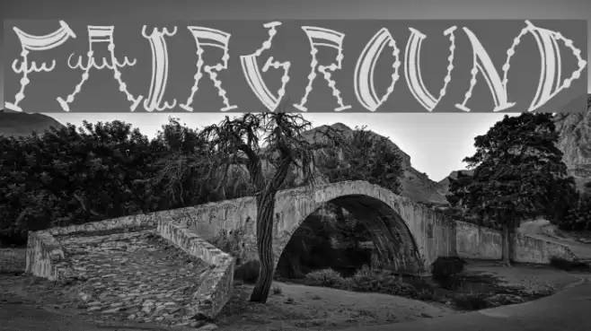 Fairground Font examples