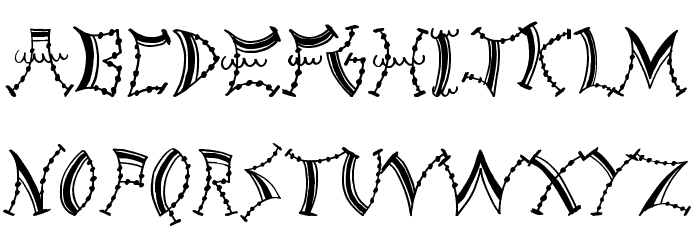 Fairground Font LOWERCASE