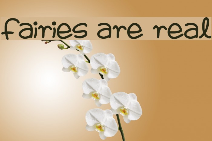 Fairies Are Real फ़ॉन्ट examples