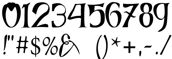 Fairies Gone Wild Bold Font OTHER CHARS
