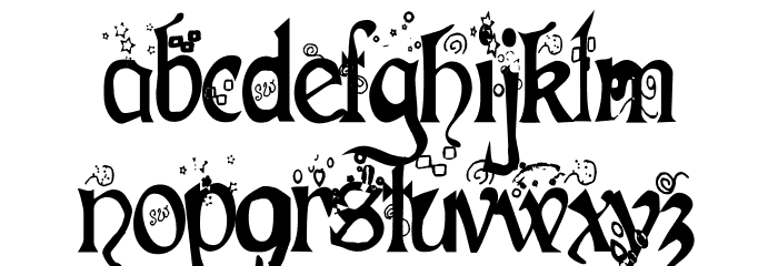 Fairies Gone Wild Bold Font LOWERCASE