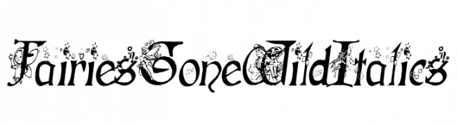 Fairies Gone Wild Italics  Frei Schriftart Herunterladen