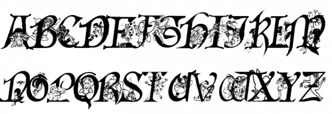 Fairies Gone Wild Italics Fonte MAIÚSCULAS